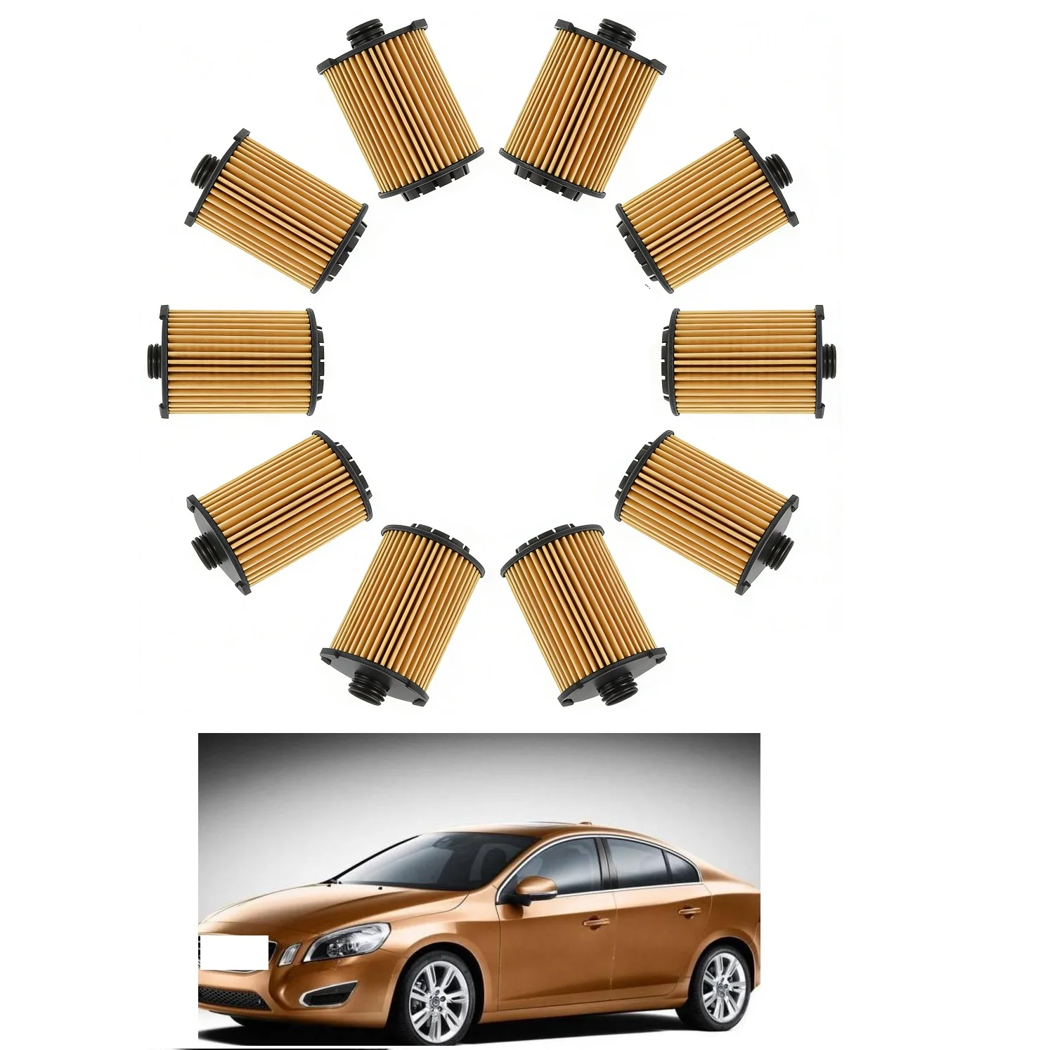 Coffee Equipment V60 - 10 ชิ้นกรองน้ำมันสำหรับ VOLVO XC40 XC60 XC70