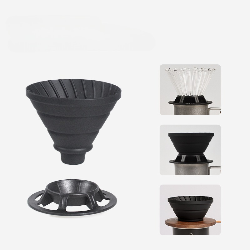 แบบพกพาพับซิลิโคนกาแฟกรองแก้วก - Coffee Equipment V60 บทวิจารณ์และราคา