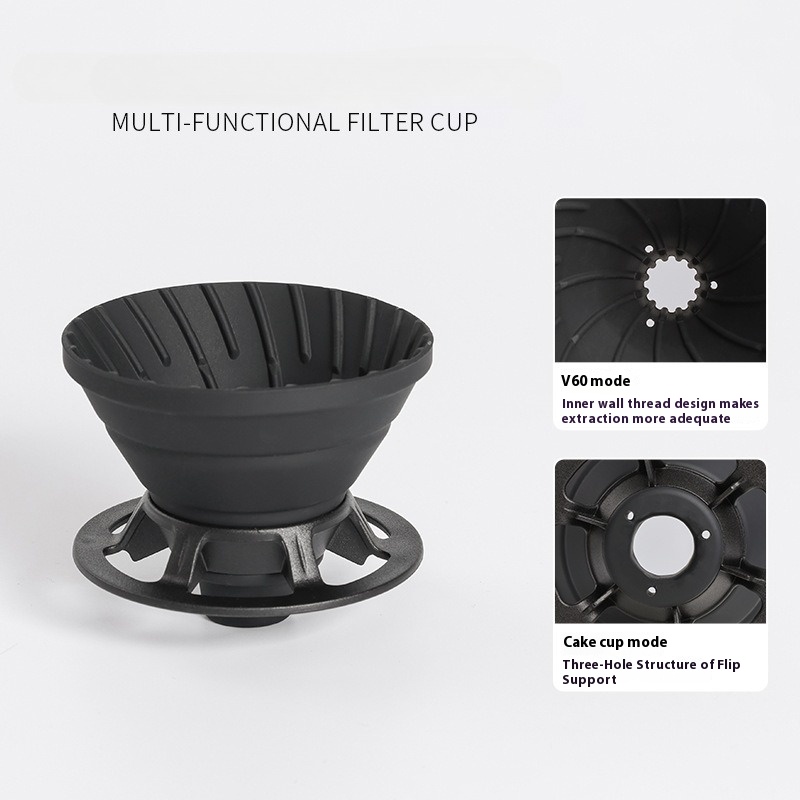 แบบพกพาพับซิลิโคนกาแฟกรองแก้วก - Coffee Equipment V60 บทวิจารณ์และราคา