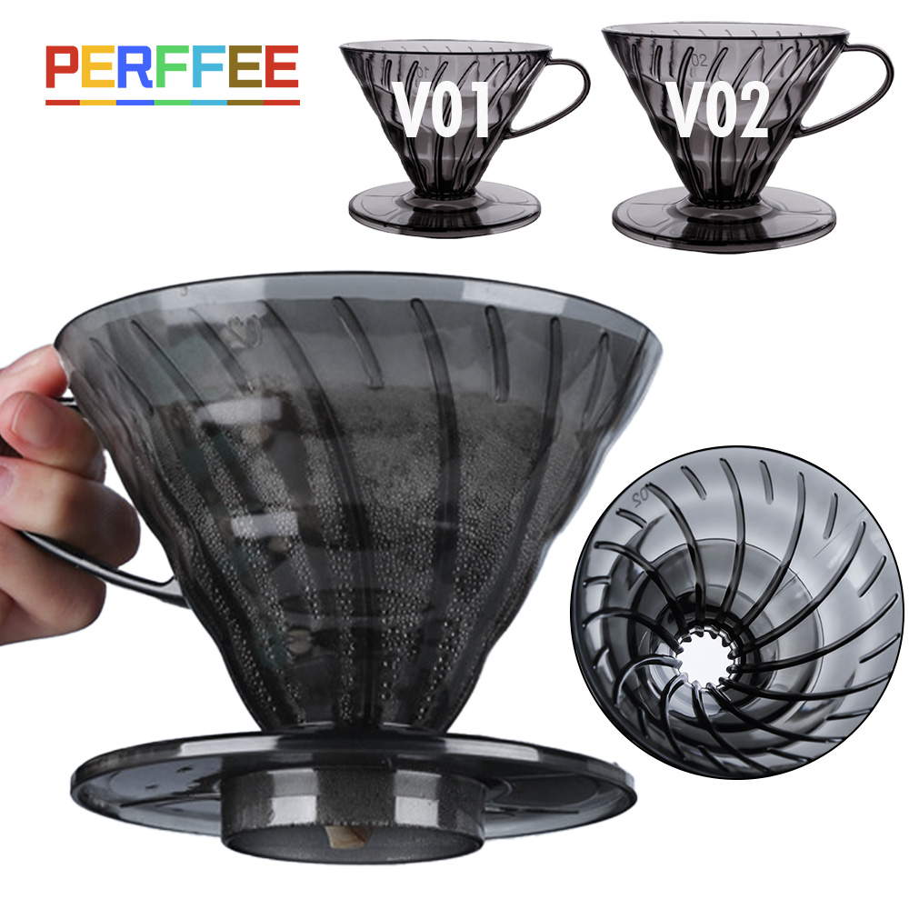 กรวยกรองกาแฟพลาสติกรูปตัววี แบ - Coffee Equipment V60 บทวิจารณ์และราคา