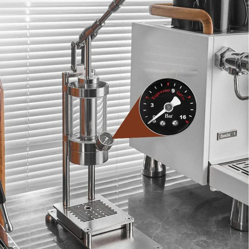 เครื่องชงกาแฟเอสเพรสโซแบบคันโย - Pressure Gauge Espresso บทวิจารณ์และราคา