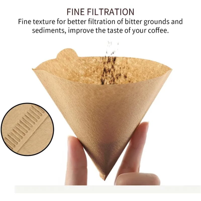 กระดาษกรองกาแฟธรรมชาติ ไม่ฟอกข - Coffee Equipment V60 บทวิจารณ์และราคา