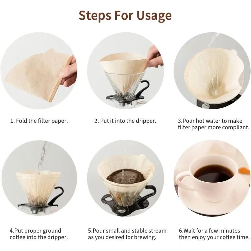 กระดาษกรองกาแฟธรรมชาติ ไม่ฟอกข - Coffee Equipment V60 บทวิจารณ์และราคา