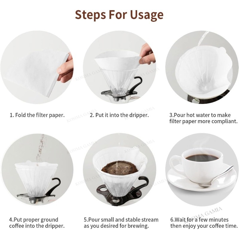 อุปกรณ์กรองกาแฟ 40-120 ชิ้น กร - Coffee Equipment V60 บทวิจารณ์และราคา